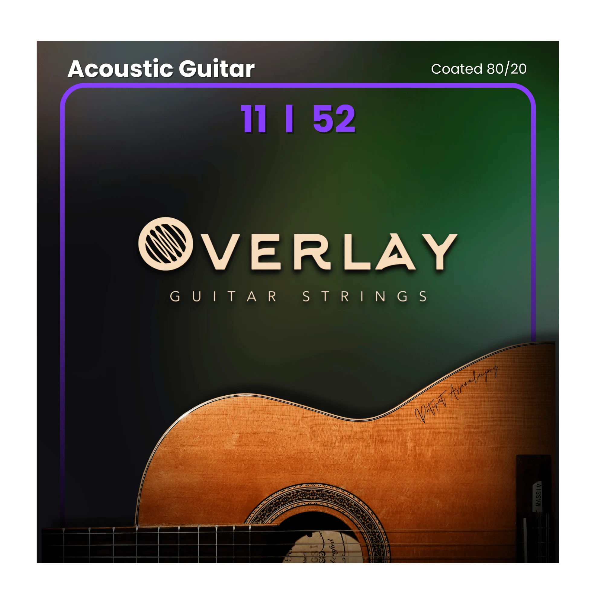 Coated 80/20 Acoustic Guitar Strings